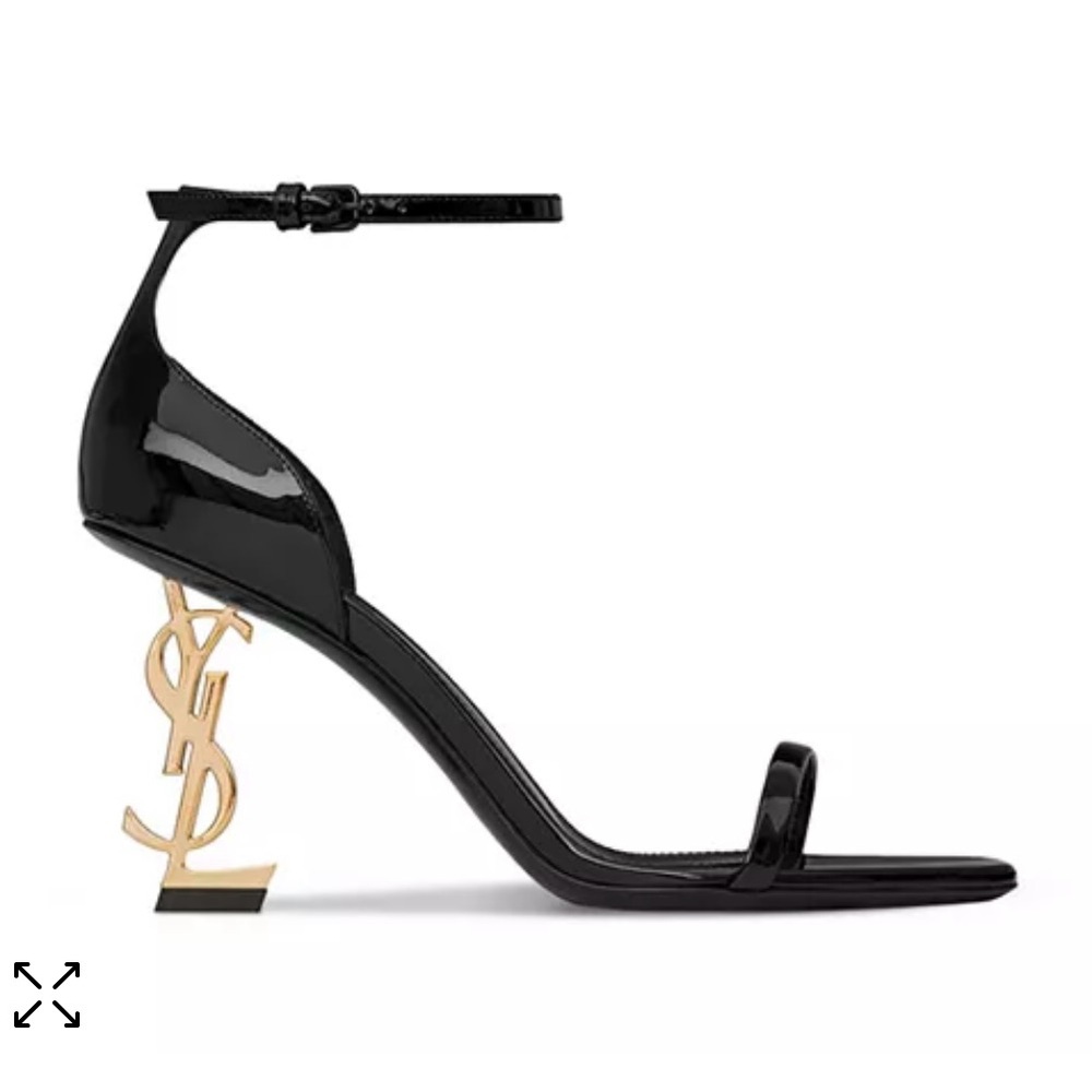 Saint Laurent Opyum Sandals in Patent Leather - Picture 2 of 10